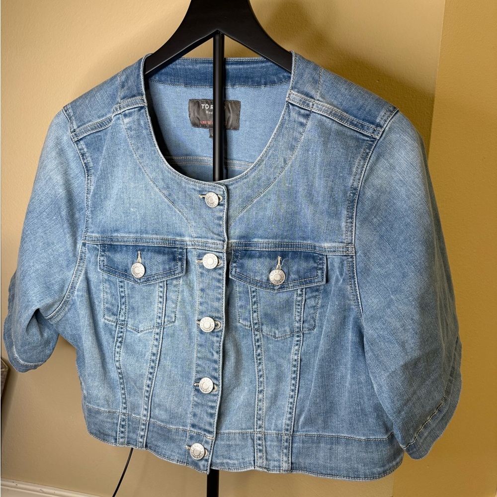 Torrid Denim Bolero (Light Blue Jean Jacket)